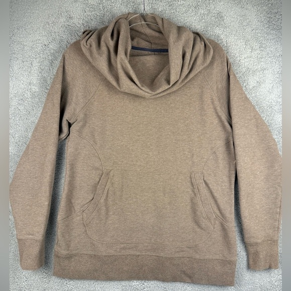 L.L. Bean Tops - LL bean preowned tan cowl neck tunic size large